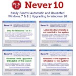 Never10: aplicación gratuita para que no te obliguen a actualizar a Windows 10