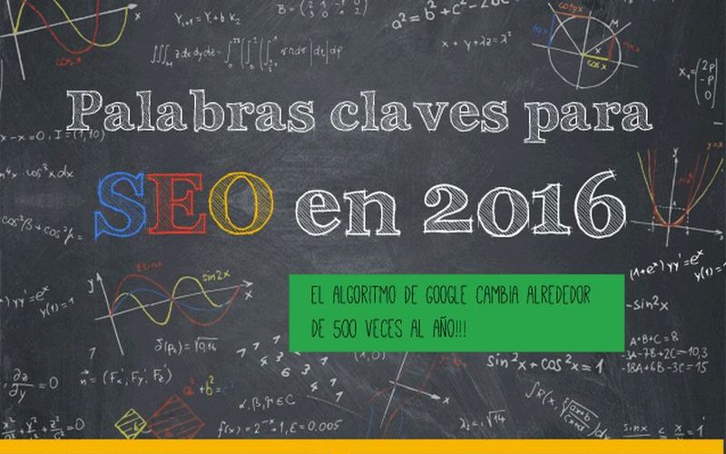 ¿Qué palabras clave utilizar para SEO en el 2016? (infografía)