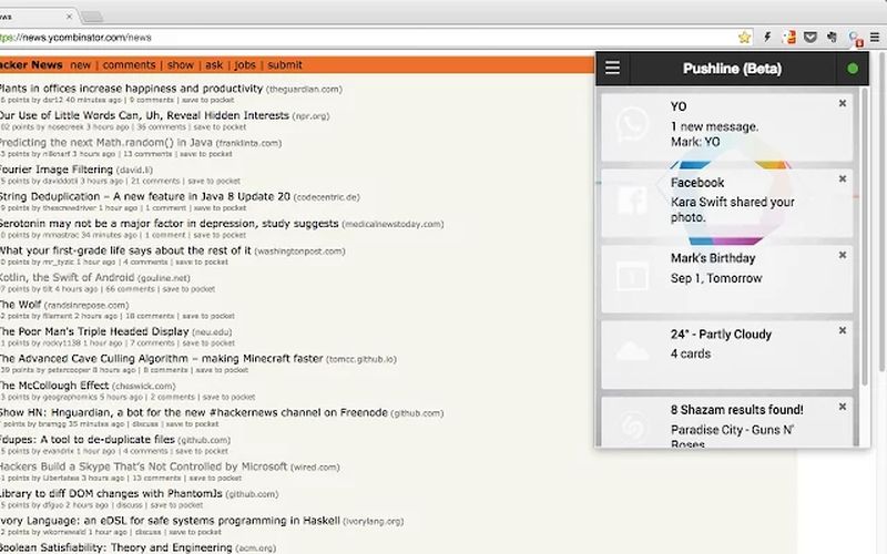 Pushline: extensión Chrome que lleva las notificaciones de tu Android al Escritorio