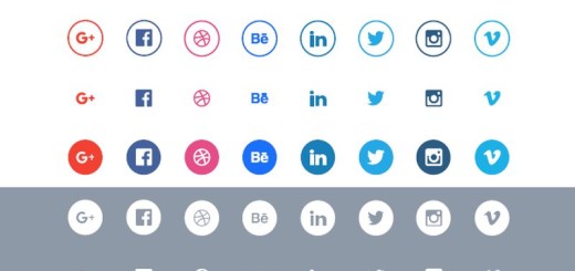Social flat icons set: pack de bonitos iconos sociales gratuitos