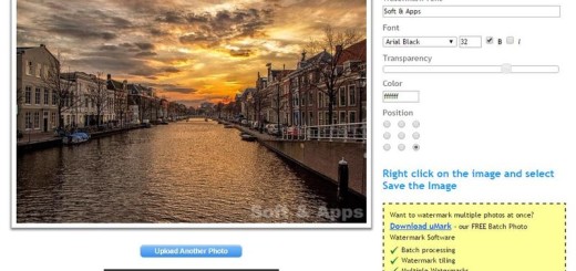 uMark Online: utilidad web para agregar marcas de agua a tus fotos