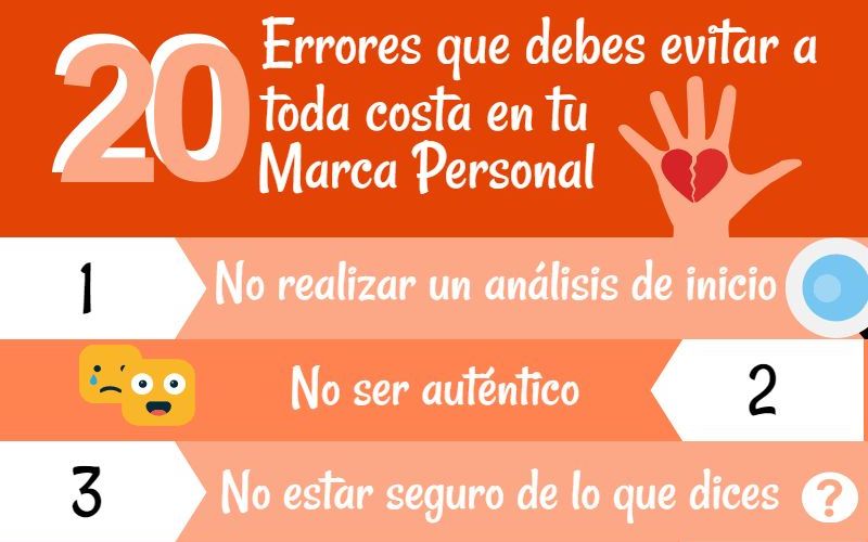 20 formas de arruinar tu Marca Personal (infografía)