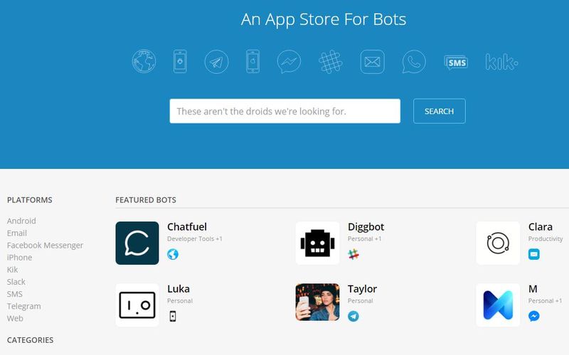 Botlist: market de bots para todas las plataformas de comunicaciones