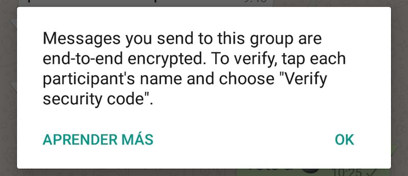 WhatsApp activa el cifrado punto a punto para garantizar nuestra privacidad