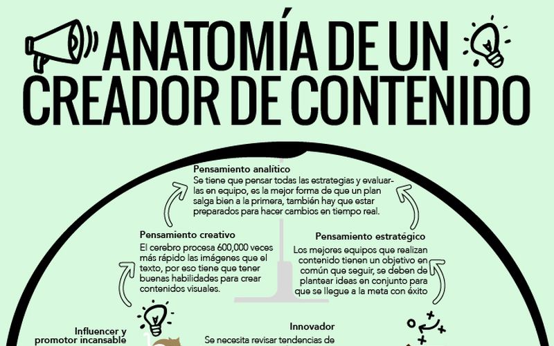 Creador de Contenidos, esta es su anatomía (infografía)