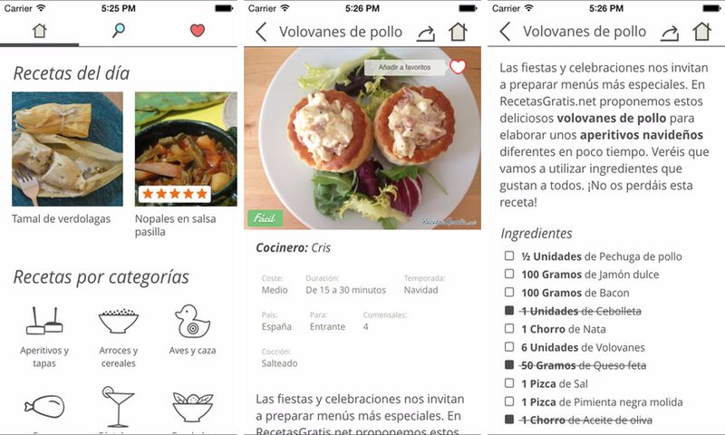 RecetasGratis: app Android e iOS con más de 35000 recetas de cocina