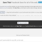 Save to Facebook: bookmarklet para guardar webs y contenidos en Facebook