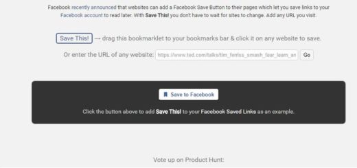 Save to Facebook: bookmarklet para guardar webs y contenidos en Facebook