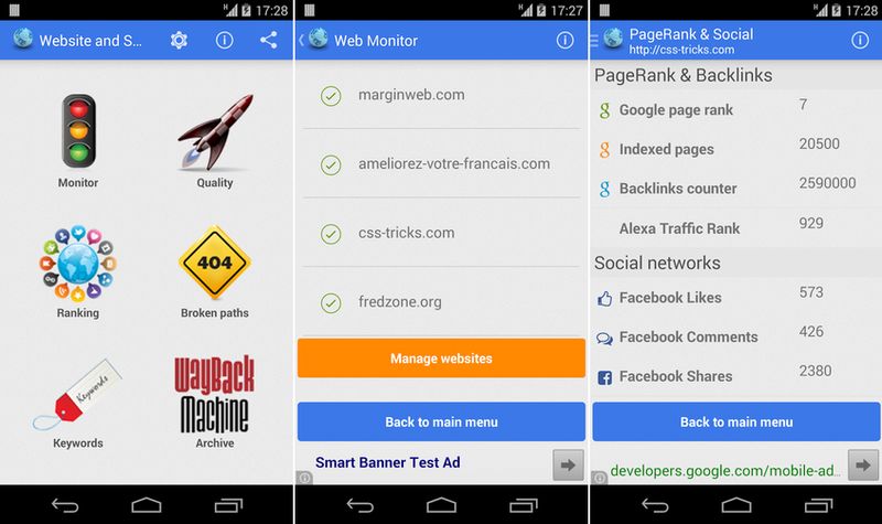 Las 3 mejores apps Android para SEO