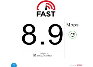 Fast - medidor de velocidad de conexión de Netflix