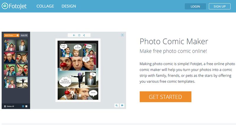 FotoJet 5 aplicaciones web gratuitas para crear cómics online