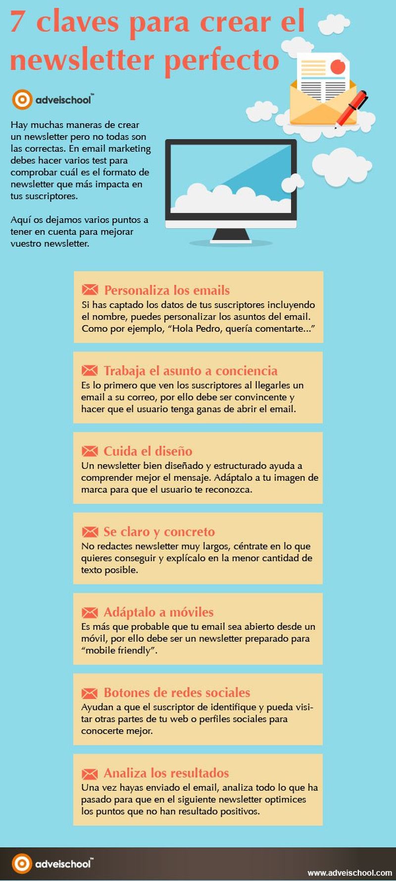 Newsletters perfectos con estas 7 sencillas claves