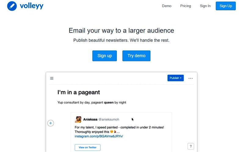 Volleyy: herramienta gratuita para Campañas de Email Marketing