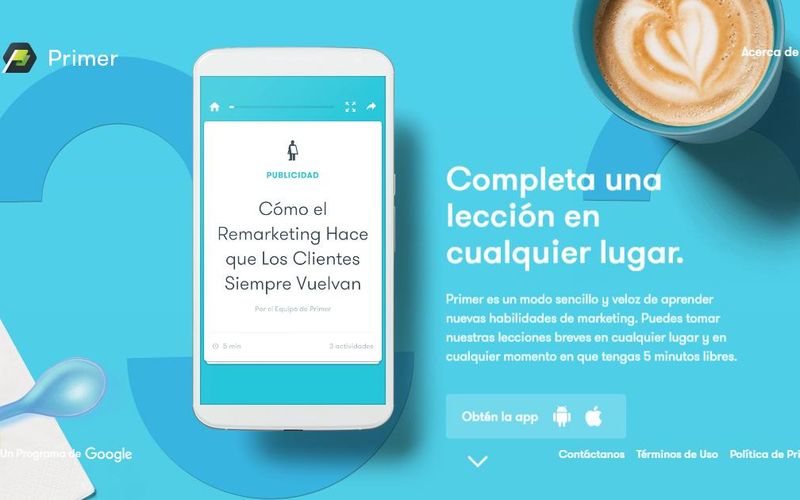App para aprender Marketing de Google, instala ya Primer