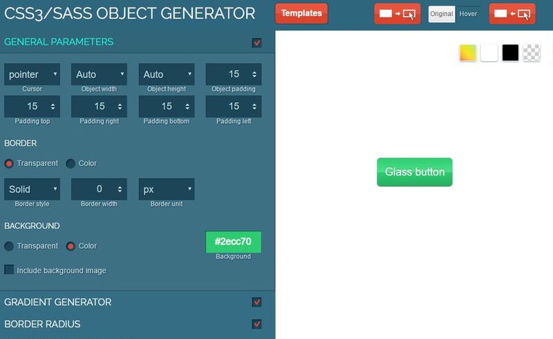 CSSTool: editor online gratuito para crear botones y elementos CSS
