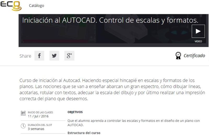 Curso de AutoCAD para seguir online y gratis