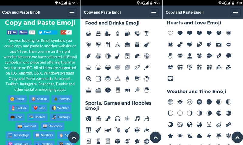 Emojis para copiar y pegar en páginas y apps