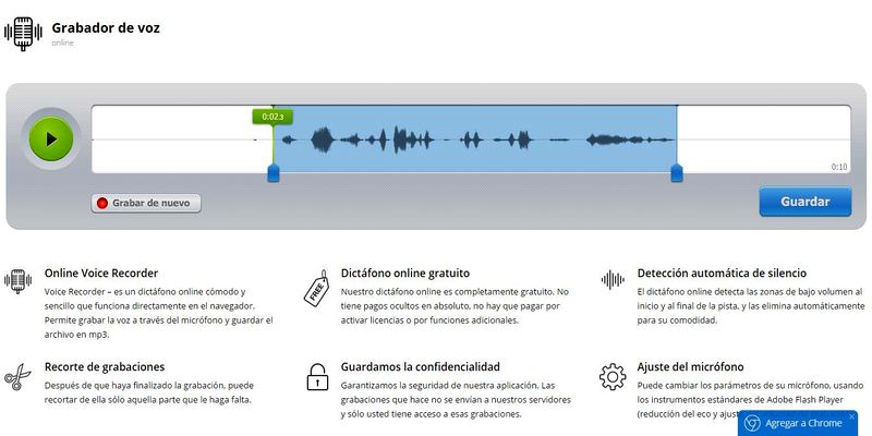 Grabador de voz online: 5 mejores aplicaciones web gratuitas