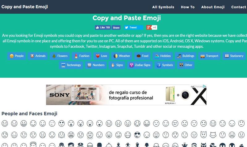 Emojis para copiar y pegar en páginas y apps