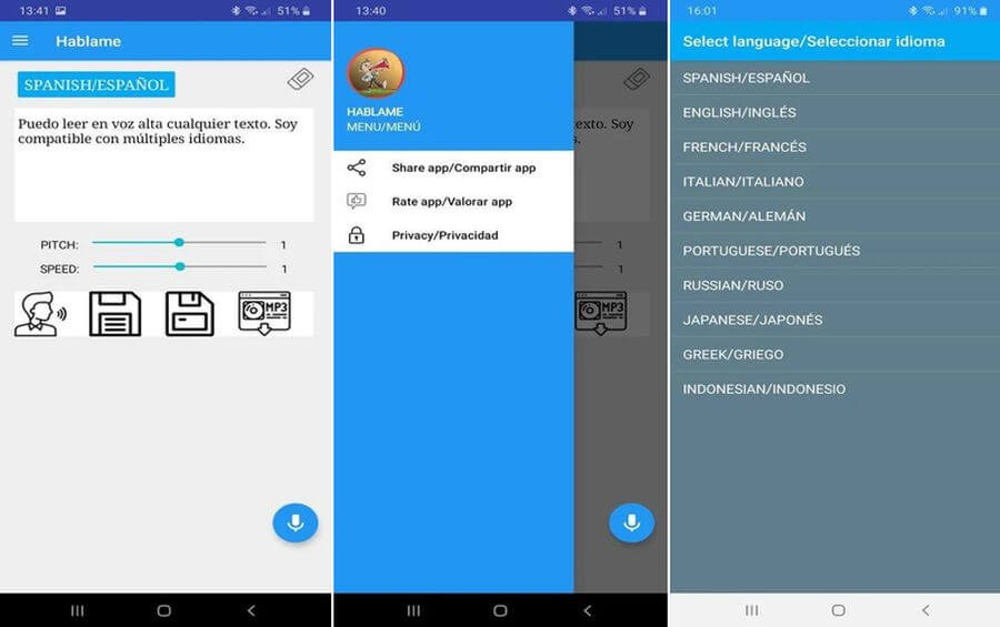 Hablame para Android