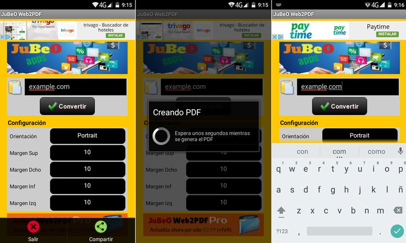 JuBeO Web2PDF: app Android para convertir Webs a PDF