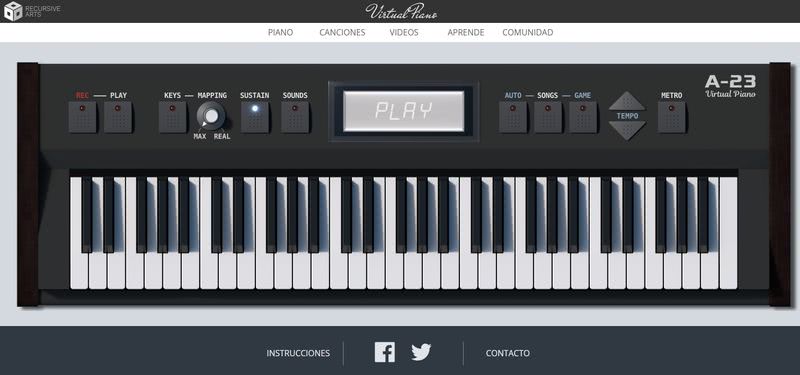 Tocar el Piano online: 5 aplicaciones web gratuitas