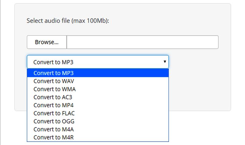 AudioConverto: utilidad web para convertir archivos de audio