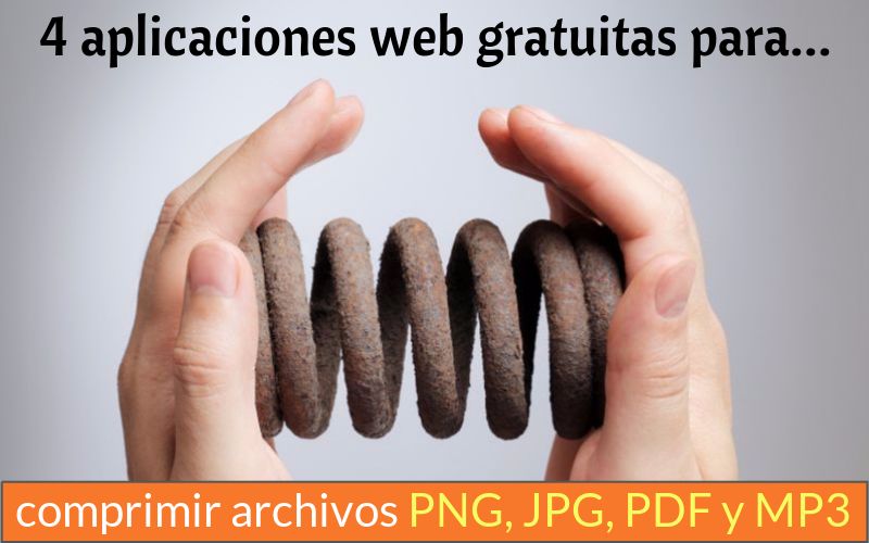 4 aplicaciones web para comprimir PNG, JPG, PDF y MP3