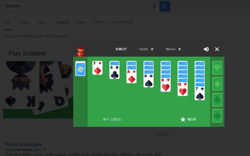 Dos juegos ocultos en Google para matar el aburrimiento