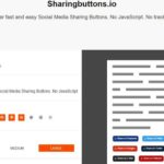 Sharingbuttons: genera online botones sociales sin JavaScript ni rastreo
