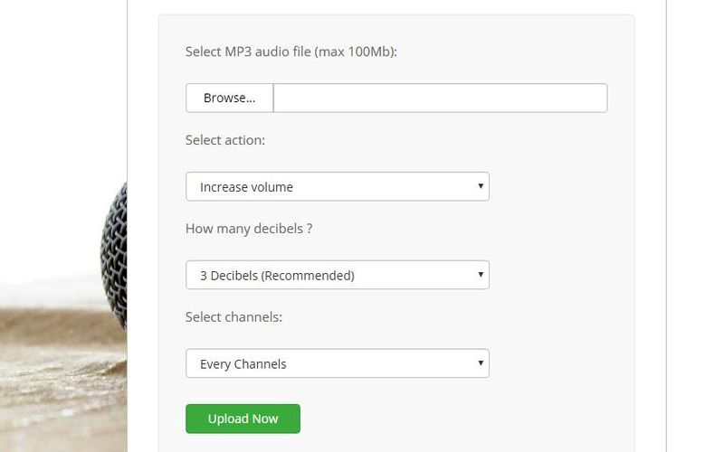 Subir volumen de Mp3 con esta aplicación web gratuita