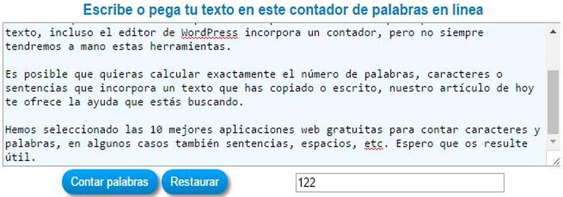 10 mejores aplicaciones web para contar caracteres y palabras en un texto