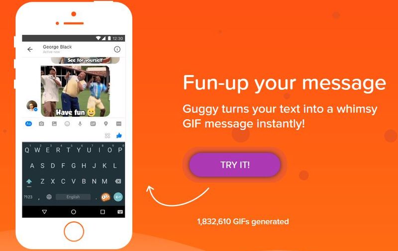 Convertir texto a gif animado fácilmente con Guggy