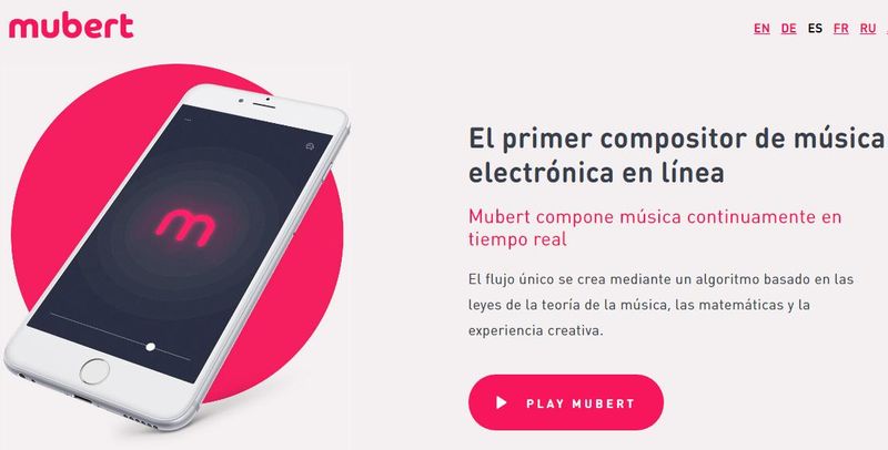 Crear música electrónica online con el algoritmo de Mubert
