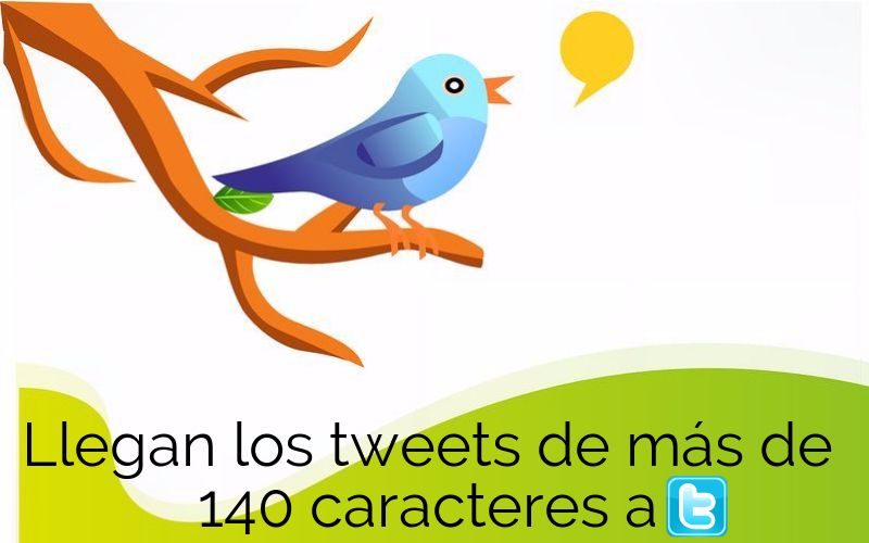 Tweets más largos en Twitter a partir del próximo día 19