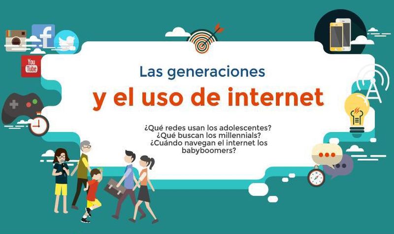 Así es el uso de Internet por generaciones en la actualidad
