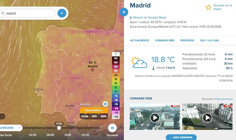 VentuSky: web interactiva con información del clima mundial a tiempo real