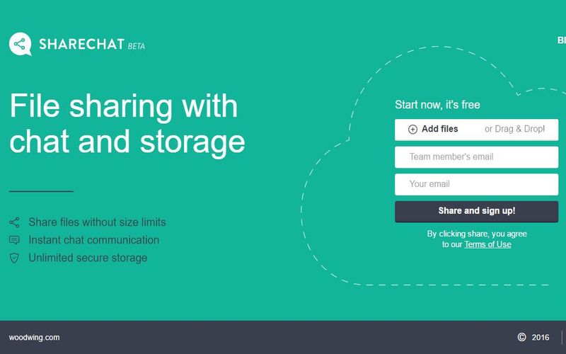 Sharechat: almacenamiento ilimitado para compartir archivos