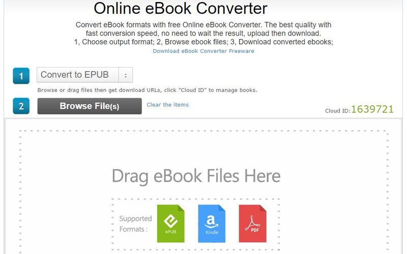 Online eBook Converter: utilidad web gratuita para convertir ebooks online