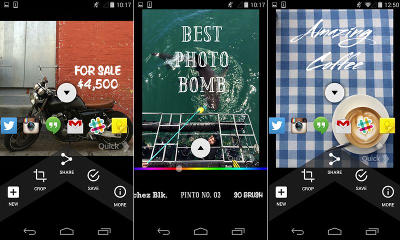 Crear imágenes con frases desde tu smartphone con Quick