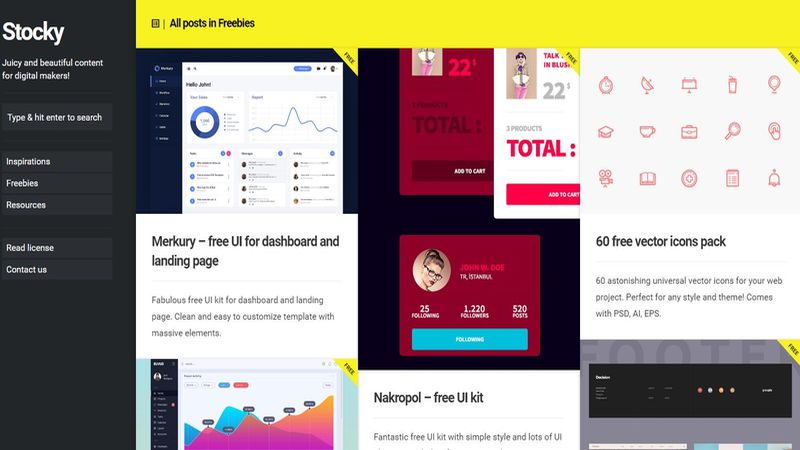 Gran colección de recursos gratis para marketeros digitales y diseñadores
