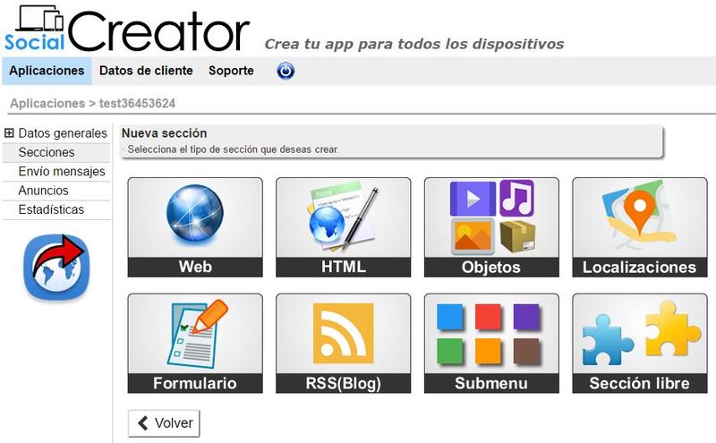 Social Creator: crea gratis, y sin programar, webapps para móviles y PCs