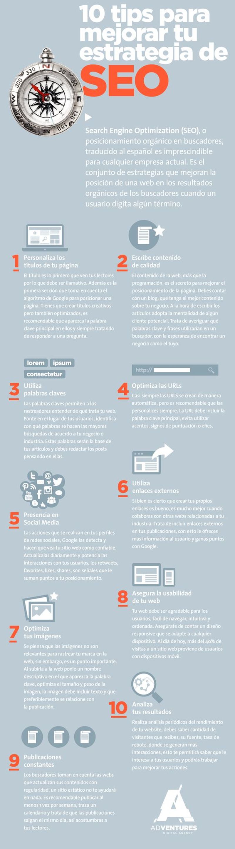 10 consejos para mejorar el SEO de un sitio web en poco tiempo