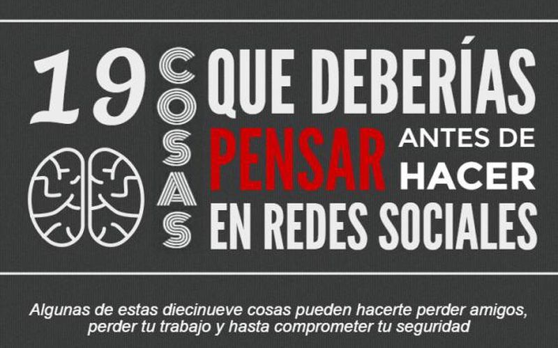 19 cosas que no debes hacer en las Redes Sociales