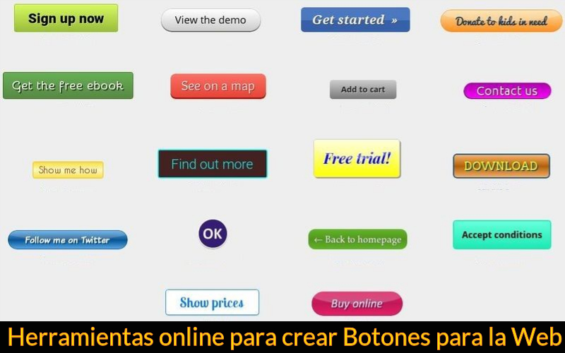 3 páginas para crear botones para la web online y gratis