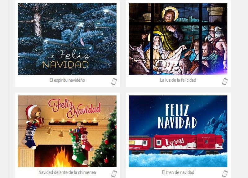 3 páginas para enviar postales navideñas animadas gratis