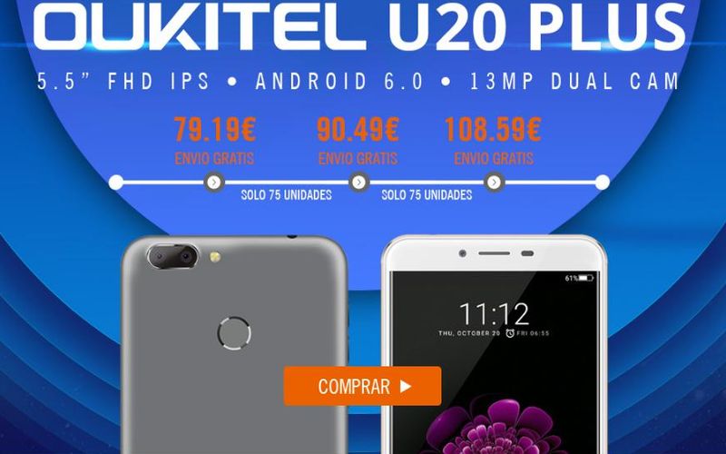 Oukitel U20 Plus: excelente teléfono inteligente por menos de 100 euros