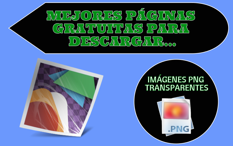 3 páginas para descargar imágenes PNG con fondo transparente