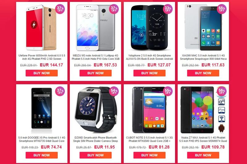 Ofertas en los teléfonos más populares de 2016 y otros productos