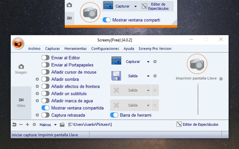 Screeny Free: tal vez el mejor software para captura de pantalla